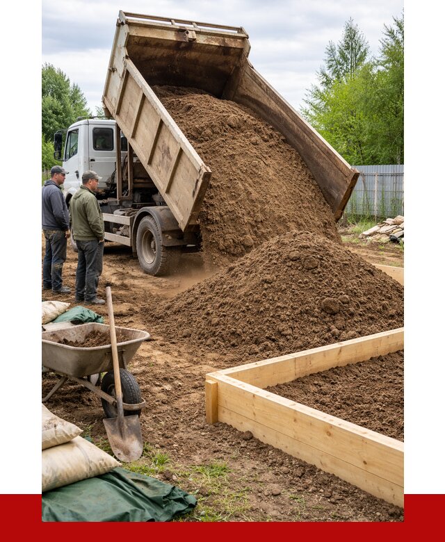 Торфо песчаная смесь в Добрянке с доставкой от 1869 р. | ПРОНЕРУДДбр
