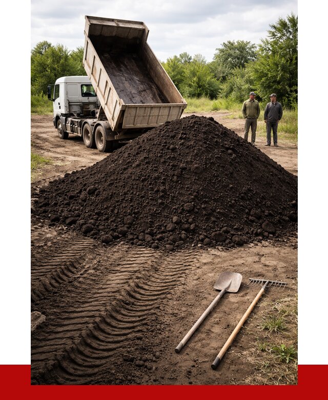 Купить чернозем навалом в Добрянке от 1212 р. за куб | ПРОНЕРУДДбр
