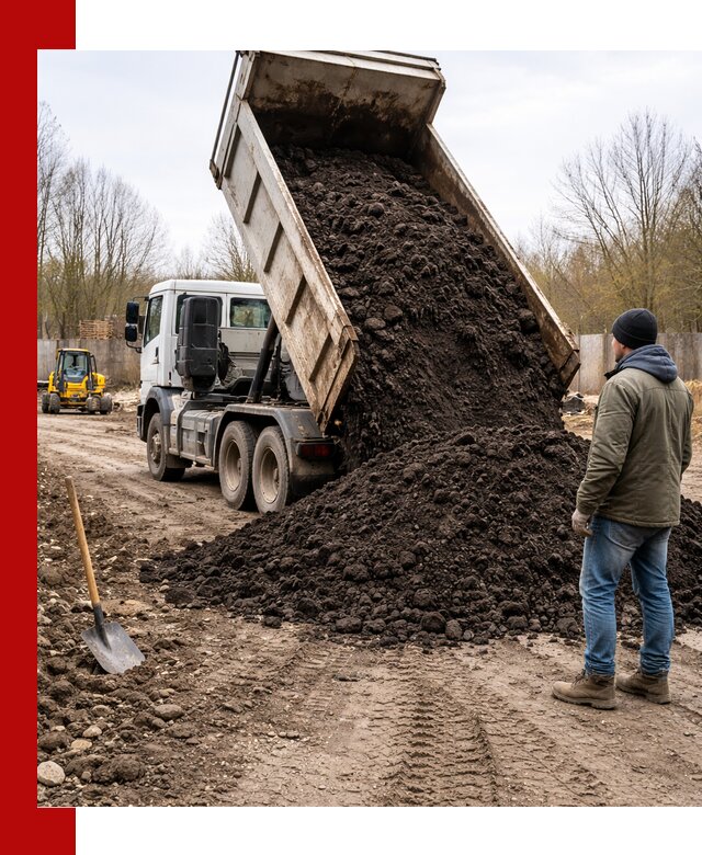 Доставка чернозема навалом в Добрянке быстро и выгодно