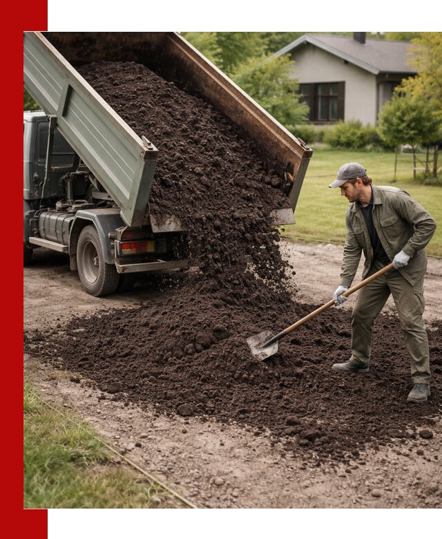 Чернозем для газона с доставкой в Добрянке быстро и качественно