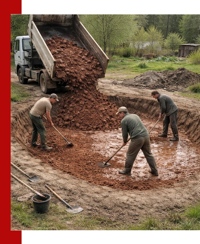 Купить качественную глину для пруда в Добрянке