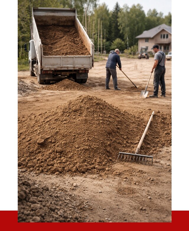 Суглинок для планировки в Добрянке с доставкой от 4243 р. | ПРОНЕРУДДбр