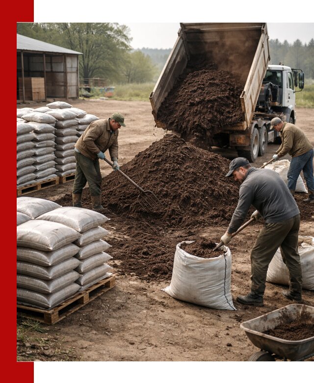 Доставка компоста оптом и в розницу в Добрянке
