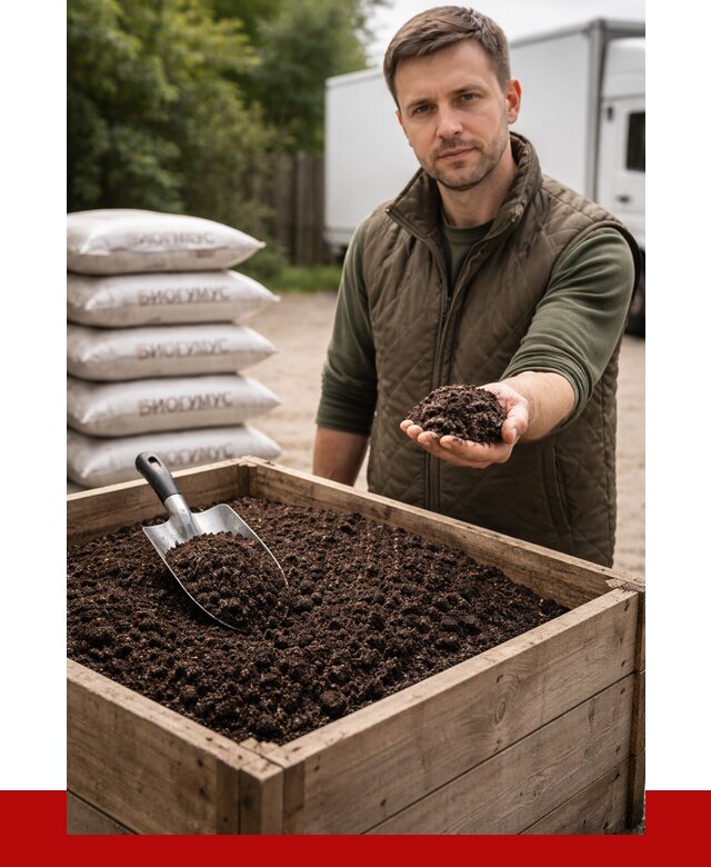 Купить биогумус в Добрянке с доставкой от 8587 р. за куб | ПРОНЕРУДДбр