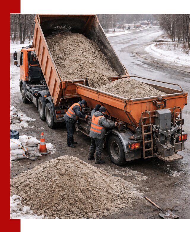 Поставка и вывоз пескосоля в Добрянке оптом и в розницу