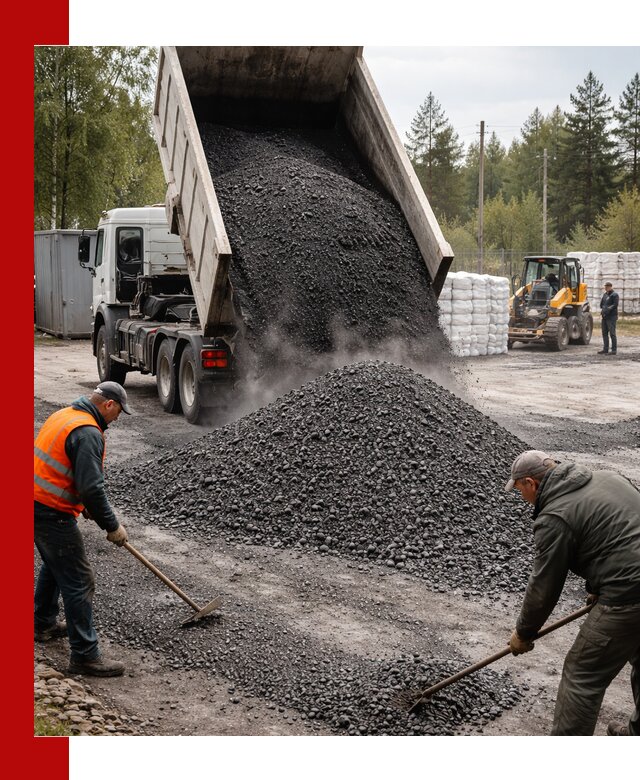 Доставка и продажа асфальтного гранулята в Добрянке