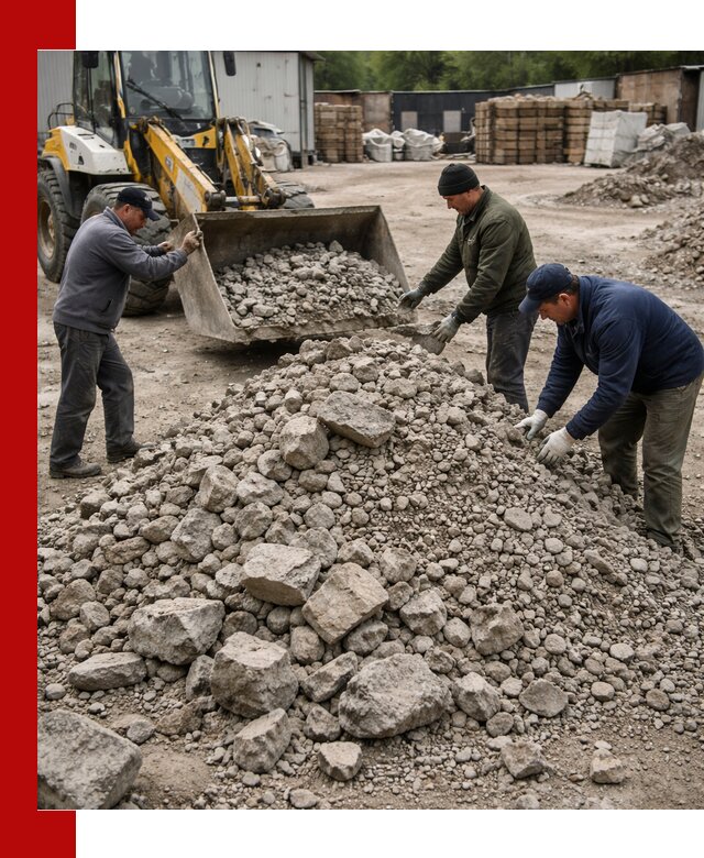 Демонтаж и вывоз бой бетона в Добрянке
