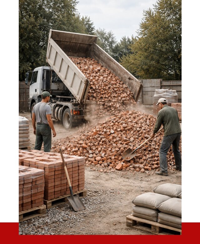 Бой кирпича в Добрянке с доставкой от 4243 руб/куб | ПРОНЕРУДДбр