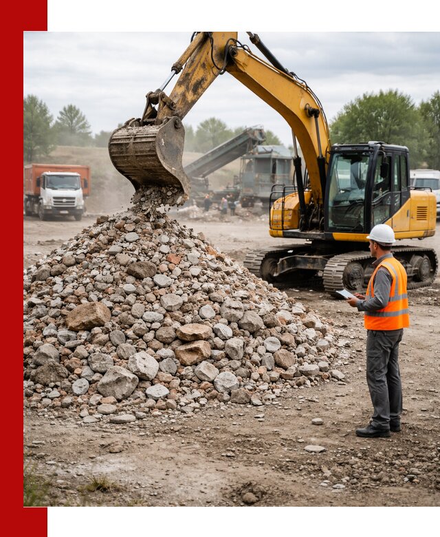 Доставка и вывоз строительного боя в Добрянке
