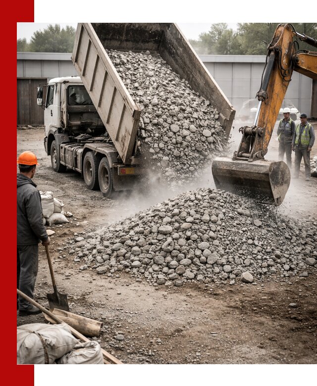 Доставка дробленого бетона в Добрянке оптом и в розницу
