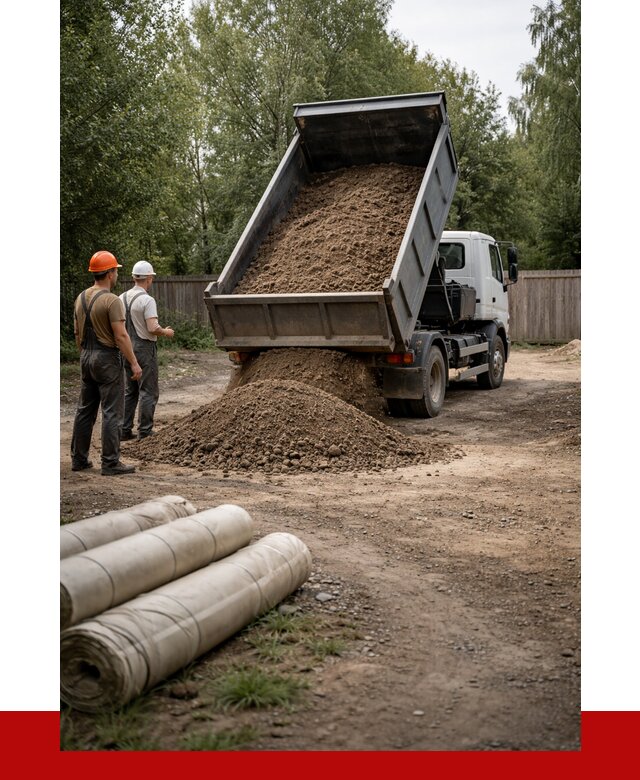 Доставка сыпучих материалов самосвалом в Добрянку от 4243 р. | ПРОНЕРУДДбр