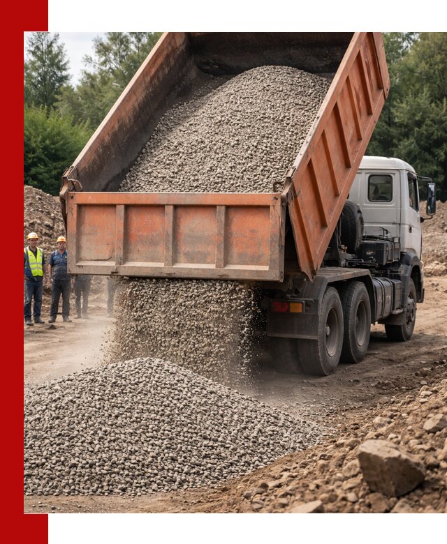 Доставка сыпучих материалов самосвалом в Добрянке быстро и надежно