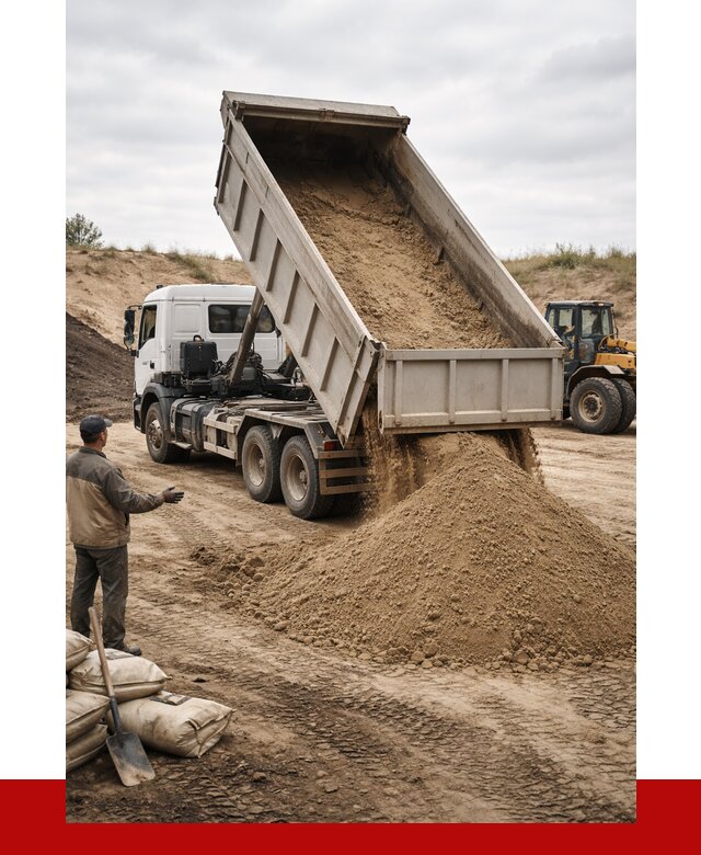 Доставка самосвалом 20 кубов в Добрянке от 7577 р. | ПРОНЕРУДДбр