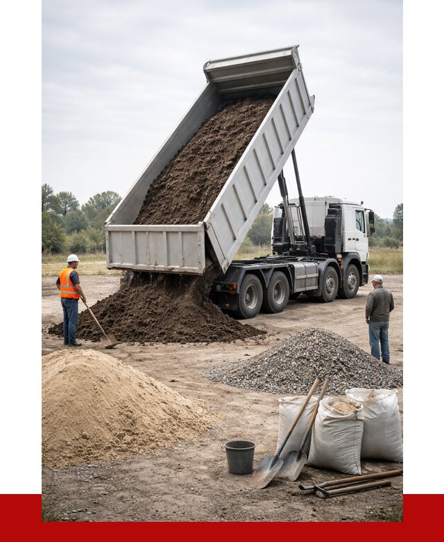 Доставка самосвалом 30 кубов в Добрянке от 8587 р. | ПРОНЕРУДДбр