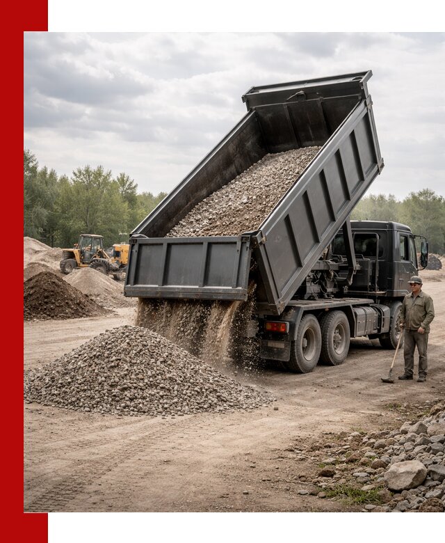 Доставка самосвалом 30 м3 по выгодным ценам в Добрянке