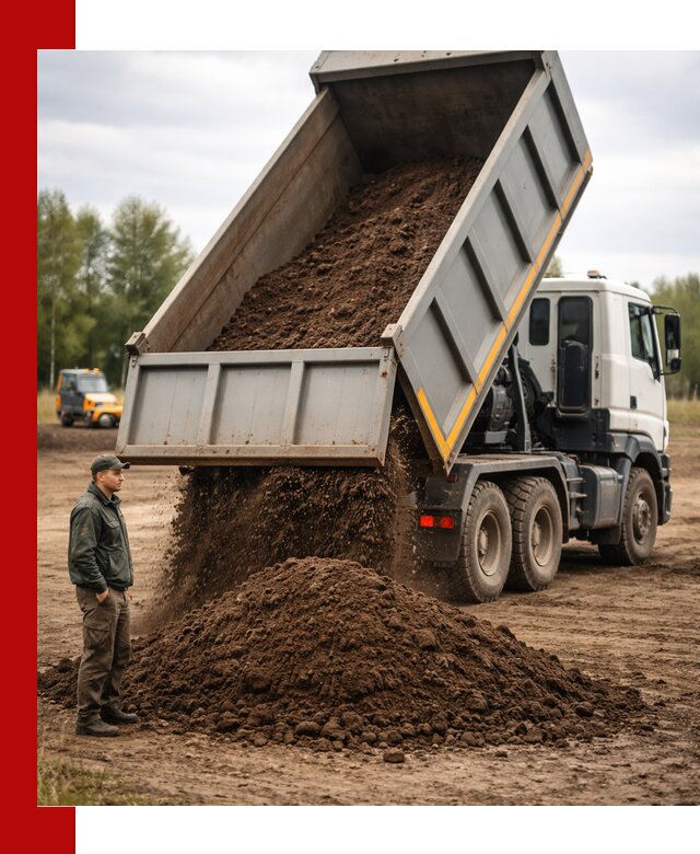 Аренда самосвала с водителем в Добрянке для сыпучих грузов и навоза