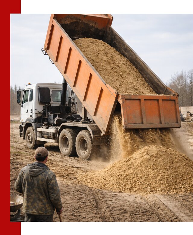 Аренда самосвала 20 тонн для перевозки грузов в Добрянке