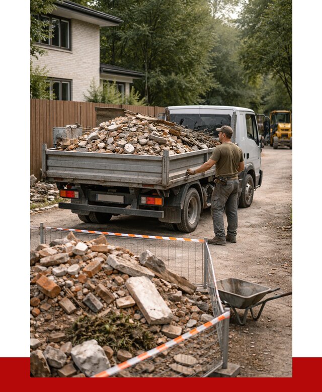 Вывоз строительного мусора с погрузкой в Добрянке от 7577 р | ПРОНЕРУДДбр