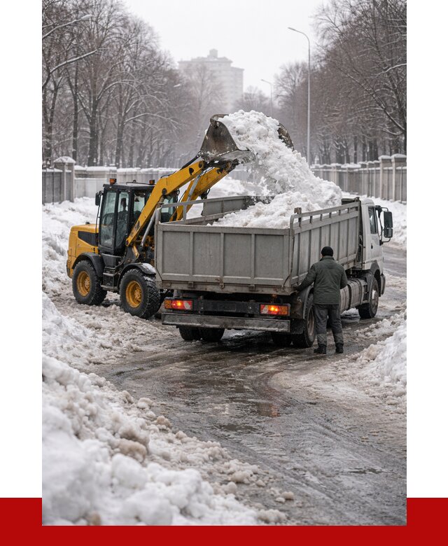 Вывоз снега с погрузкой в Добрянке от 3536 р. ПРОНЕРУДДбр