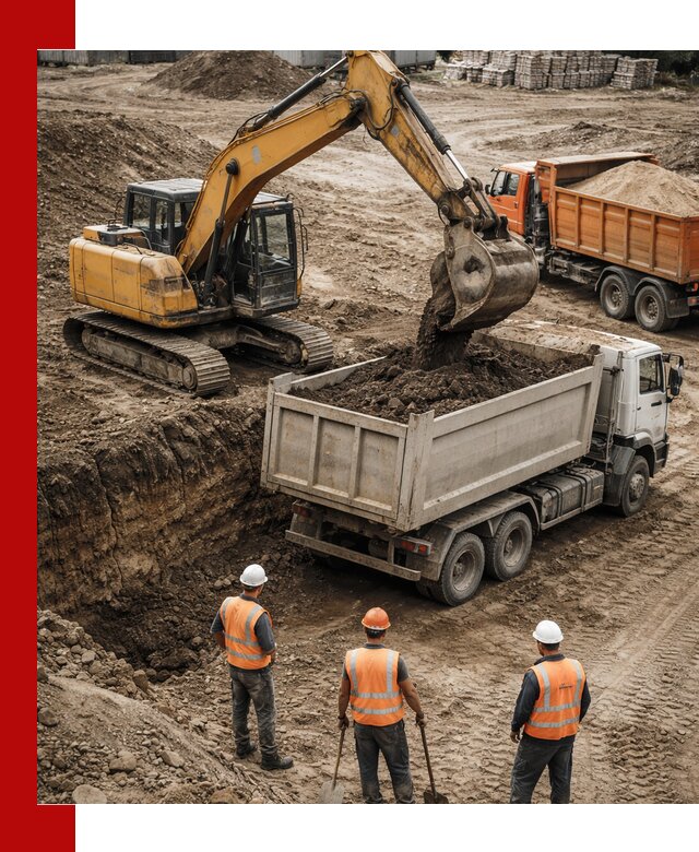 Разработка грунта для строительства и благоустройства в Добрянке