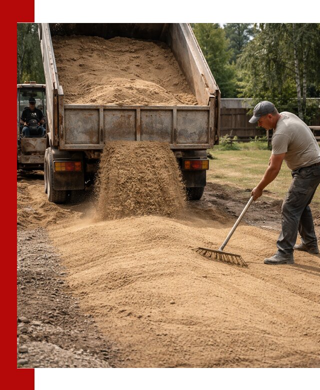 Отсыпка участка песком в Добрянке быстро и качественно