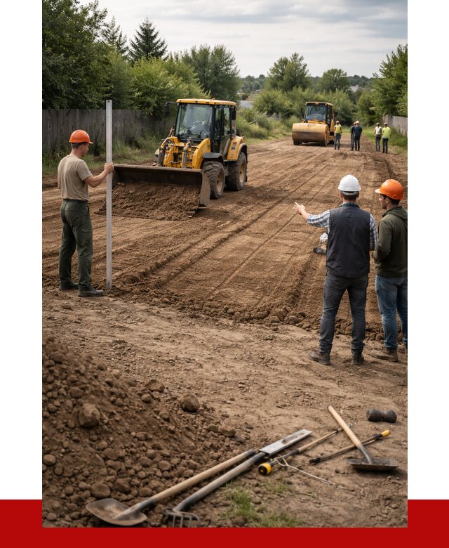 Планировка участка грунтом в Добрянке от 4546 р ПРОНЕРУДДбр