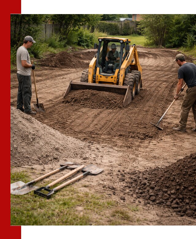 Планировка участка грунтом с вывозом и доставкой в Добрянке