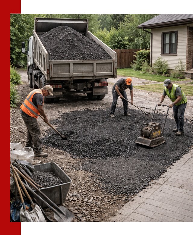 Асфальтовая крошка для двора с доставкой в Добрянке